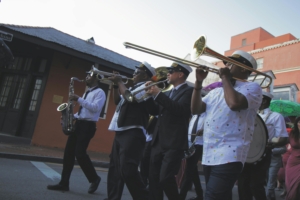 a brass band in new orleans