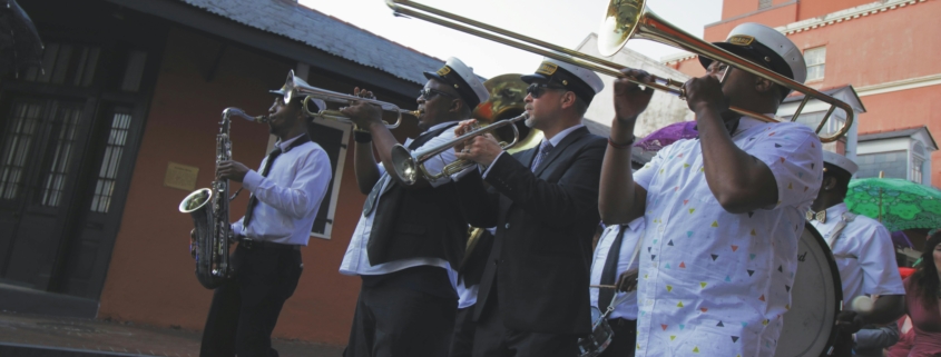 a brass band in new orleans